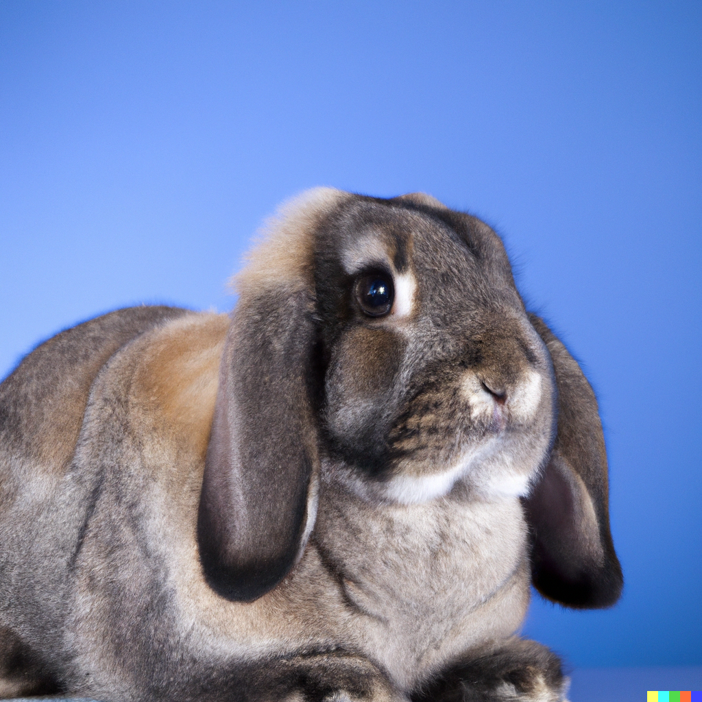 depiction of common Holland Lop rabbit